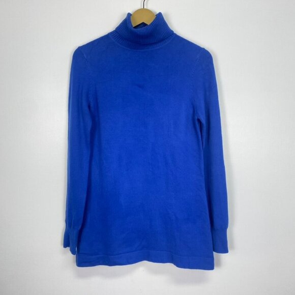 French Connection Blue Turtleneck Sweater - Picture 1 of 9
